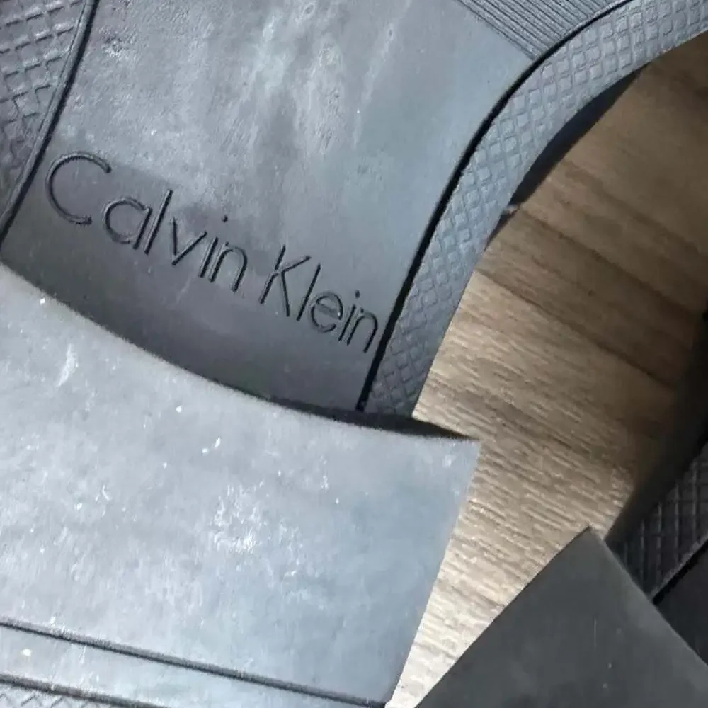 Calvin Klein Edison Black Leather Dress Shoes Men's 10M